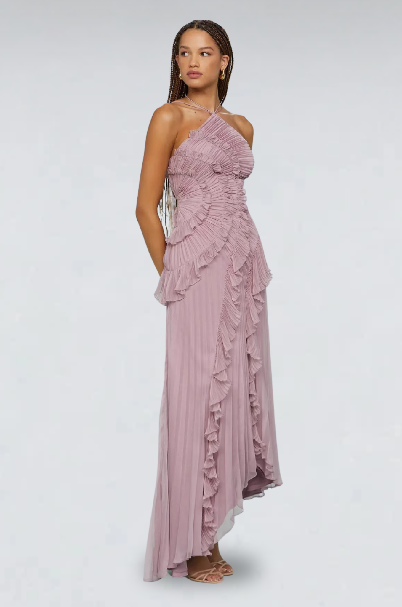 Lilac Bloom Maxi Dress