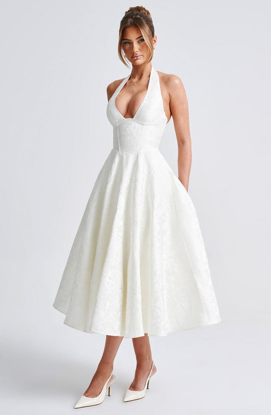 Ethereal Grace Midi Dress