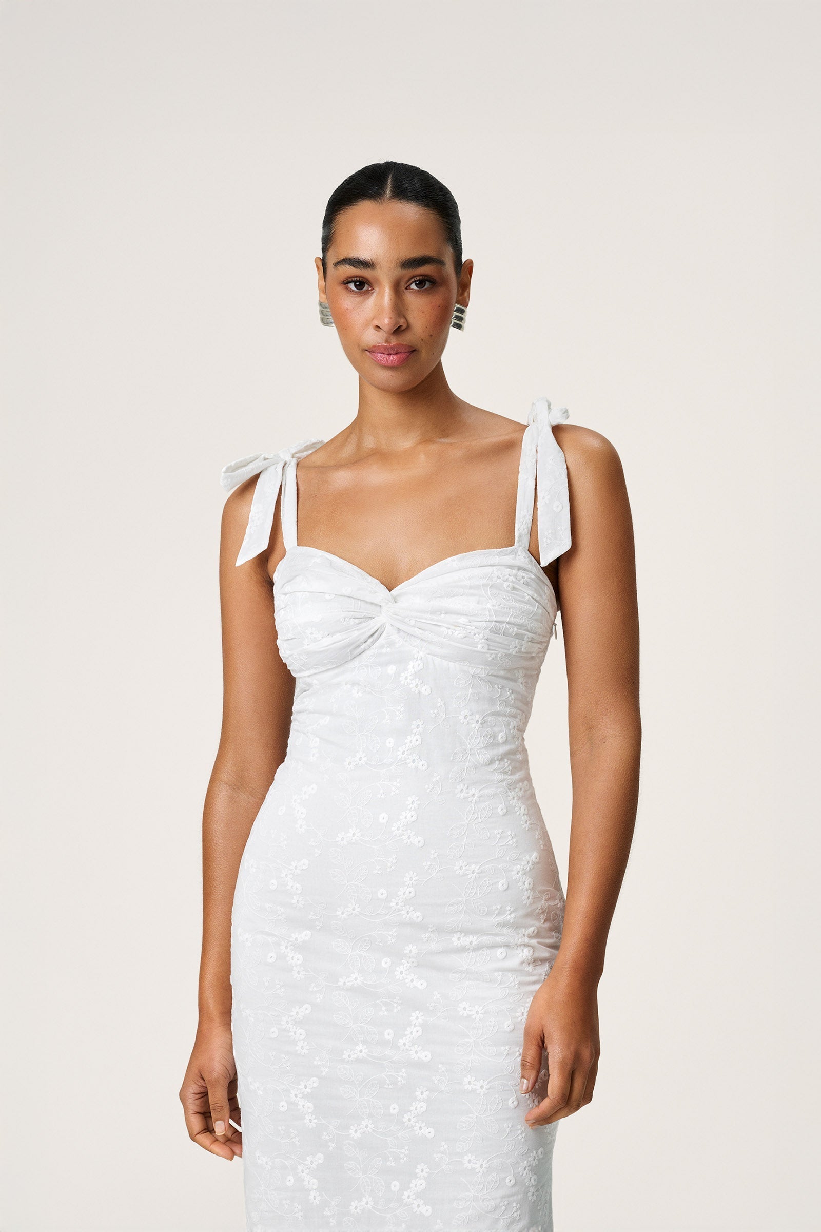 Ivory Whisper Midi Dress
