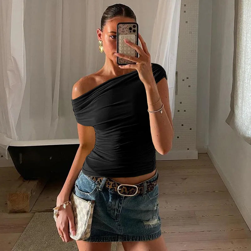 Sienna One-Shoulder Crop