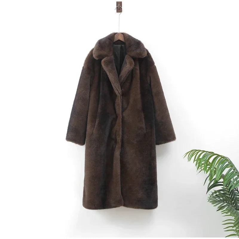 Vivienne Faux Fur Trench Coat