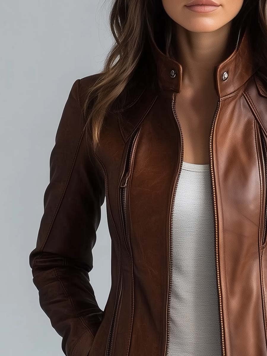 Vintage Faux Leather Jacket