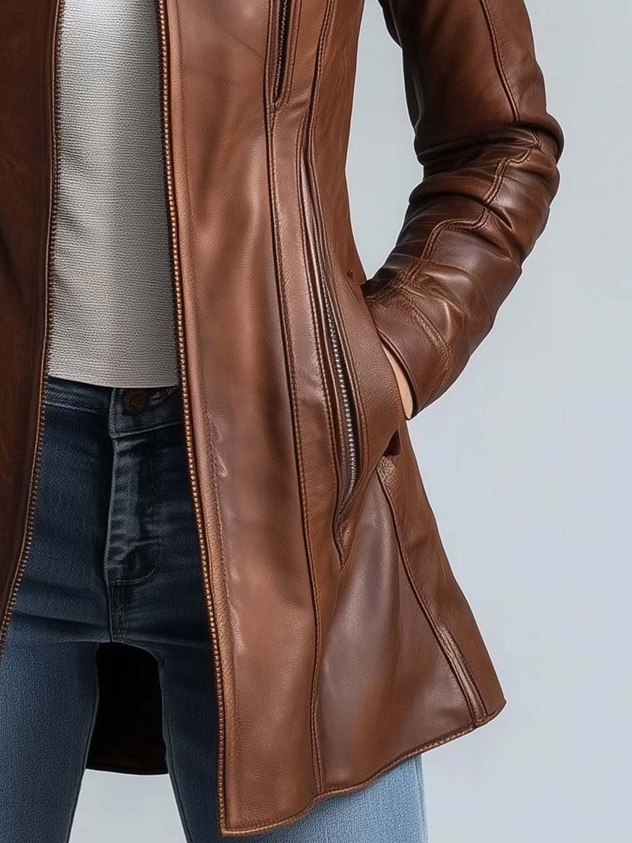 Vintage Faux Leather Jacket