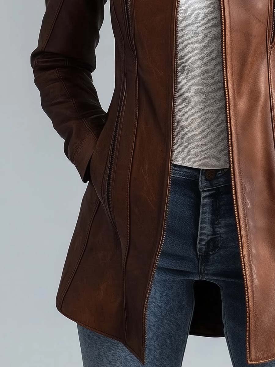 Vintage Faux Leather Jacket
