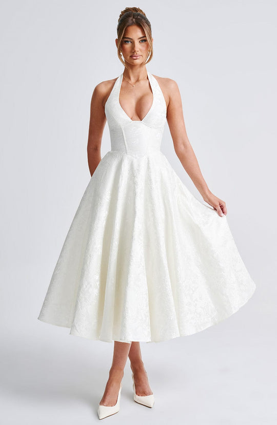 Ethereal Grace Midi Dress