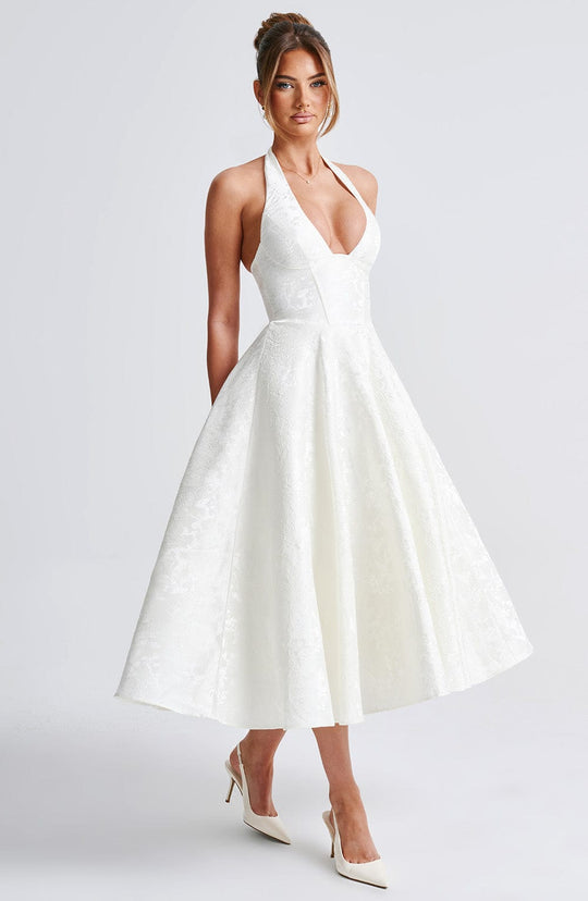 Ethereal Grace Midi Dress