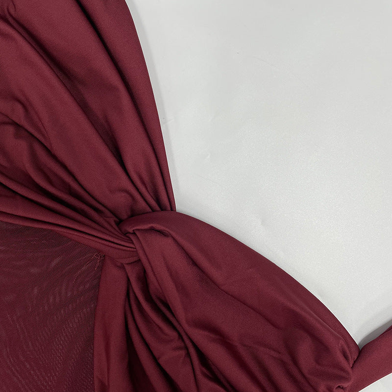 Vixen Maxi Dress - Cherry Lacquer