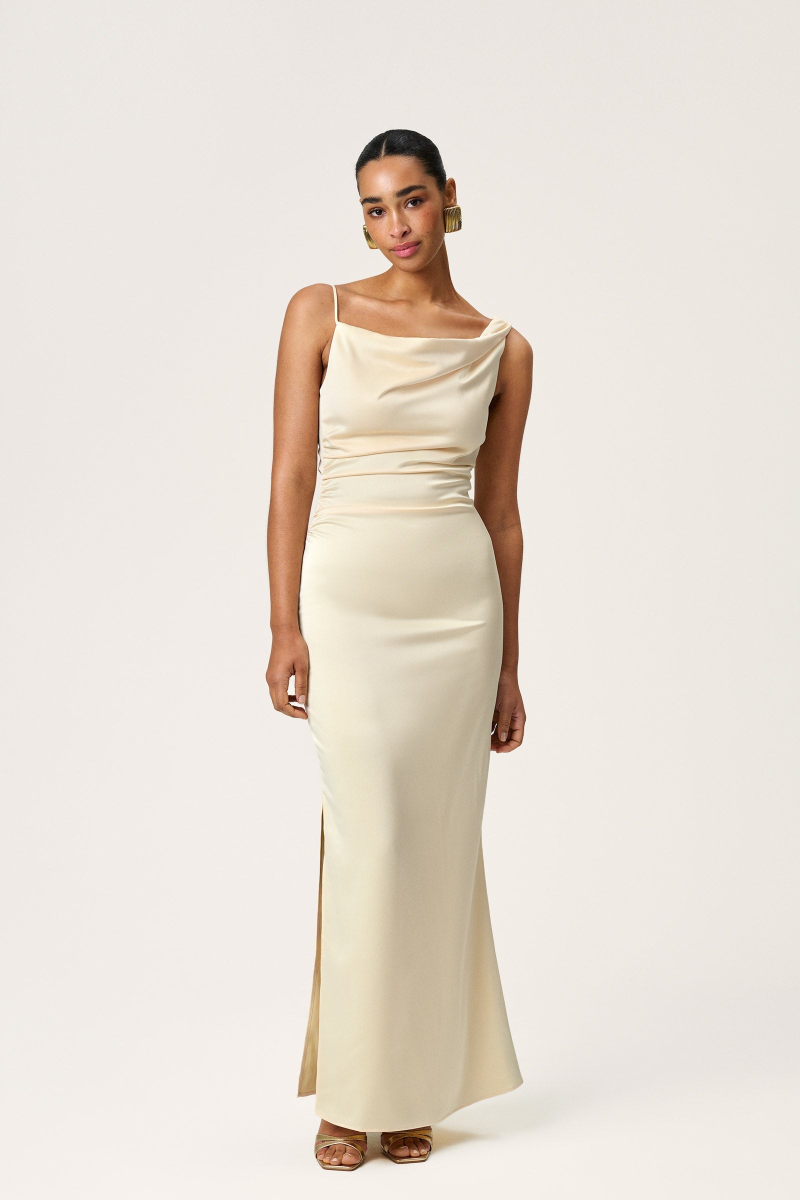 Ivory Elegance Maxi Dress