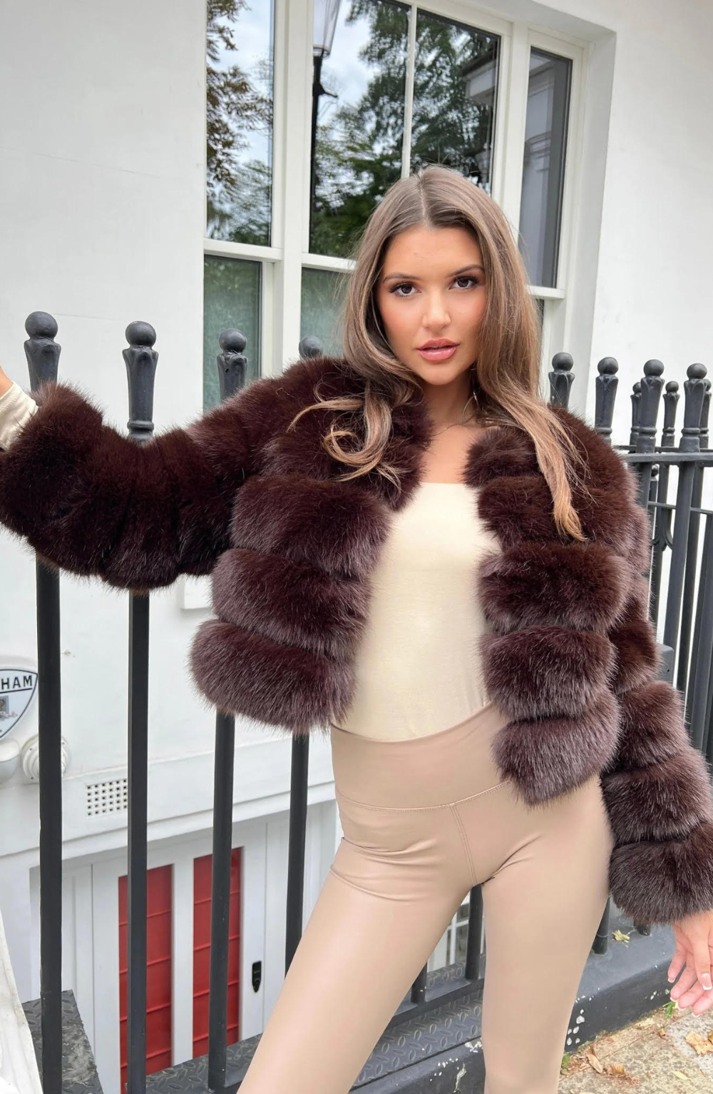 Genevieve Luxurious Faux Fur Coat