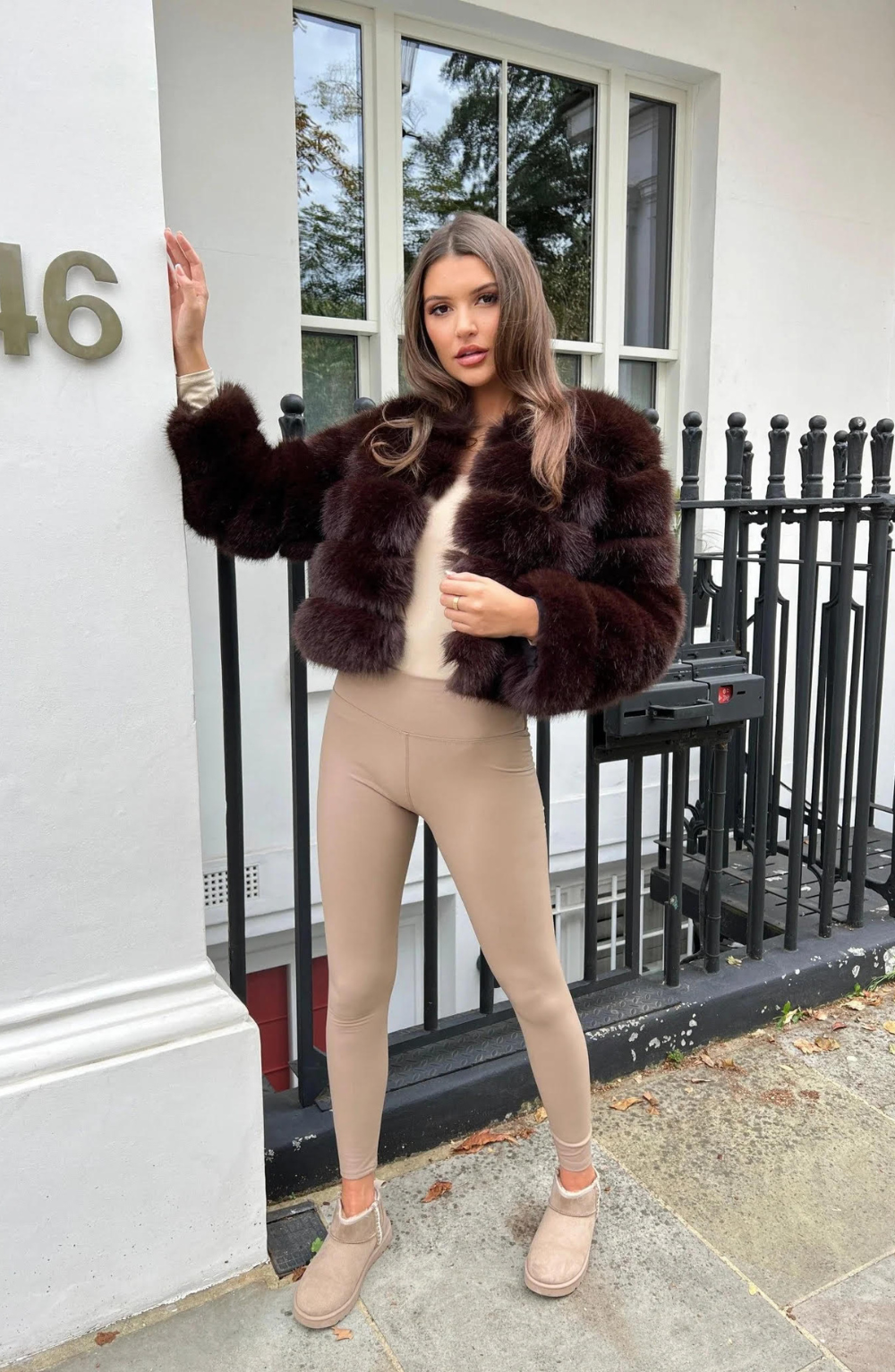 Genevieve Luxurious Faux Fur Coat