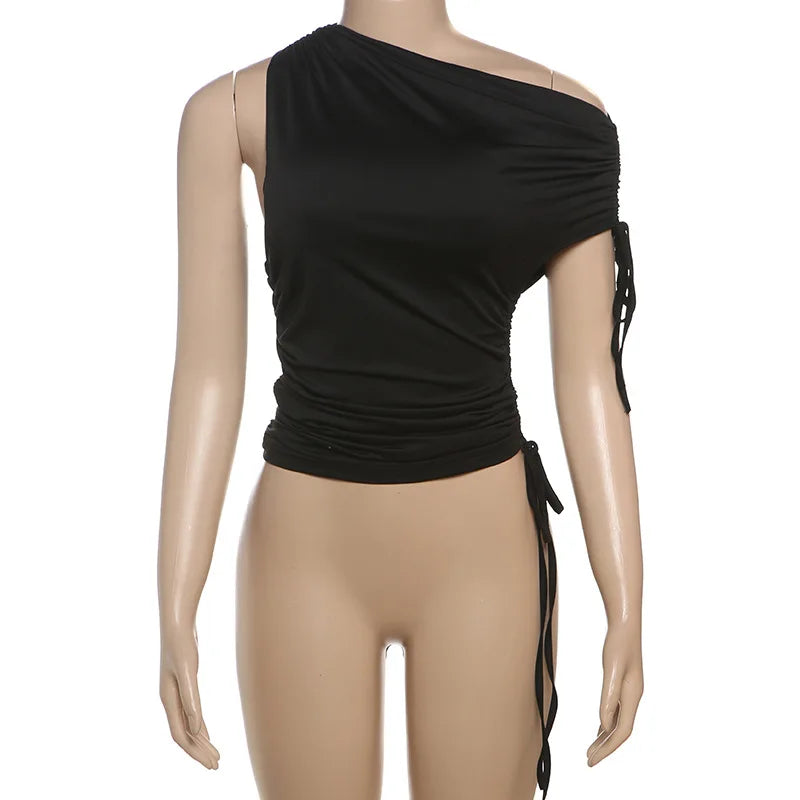 Sienna One-Shoulder Crop