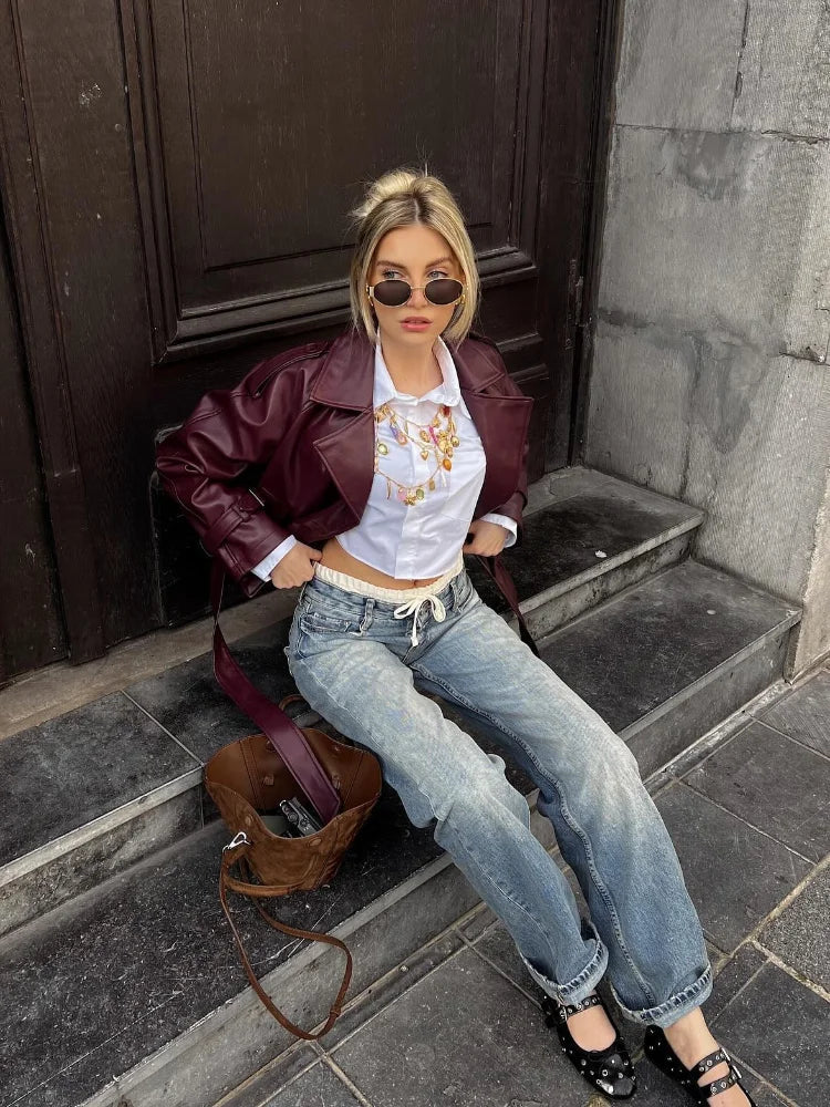 Odessa Belted Wine Trench Coat