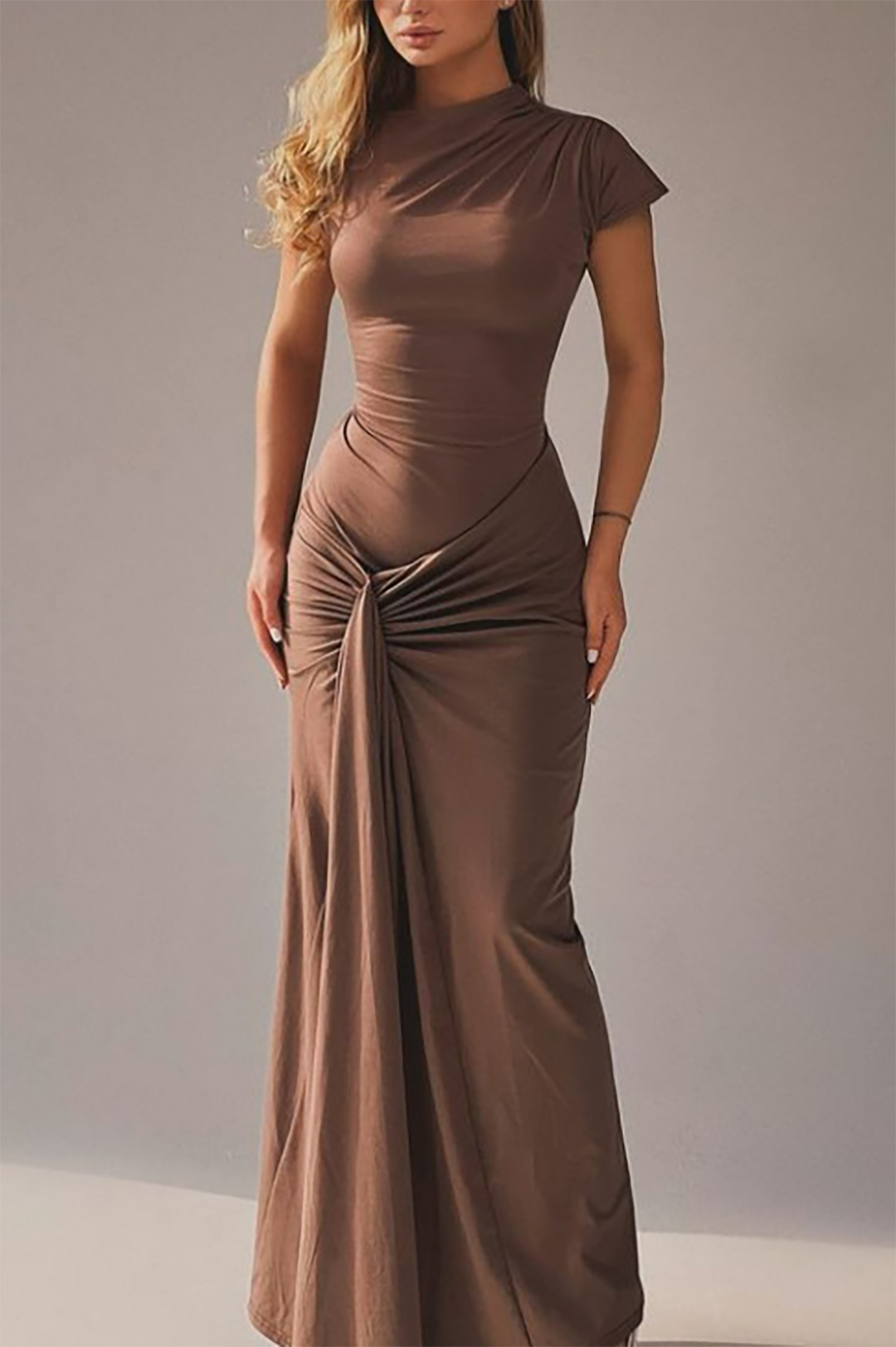 Sculpted Grace Maxi Dress