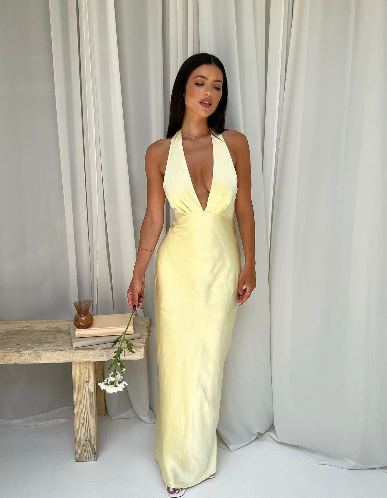 Sienna V-Neck Maxi Dress