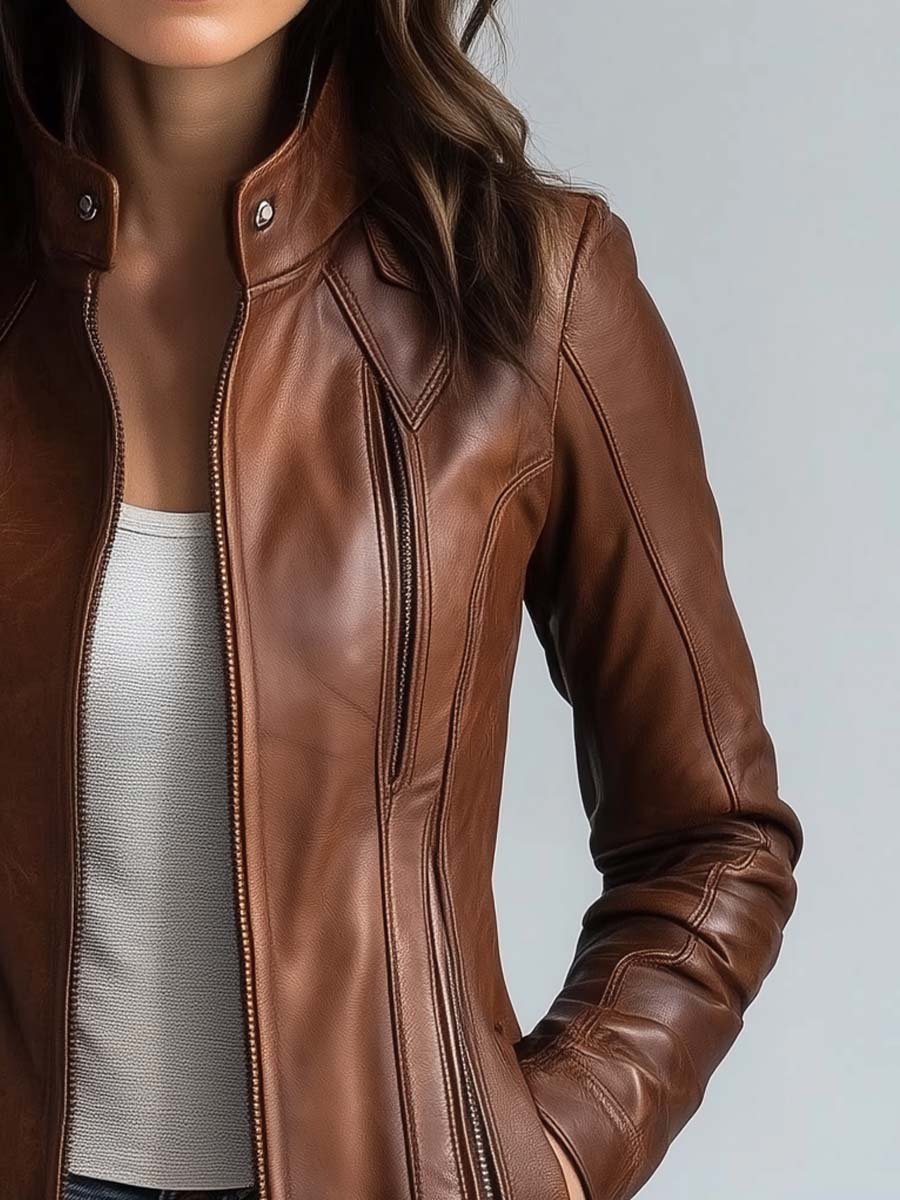 Vintage Faux Leather Jacket