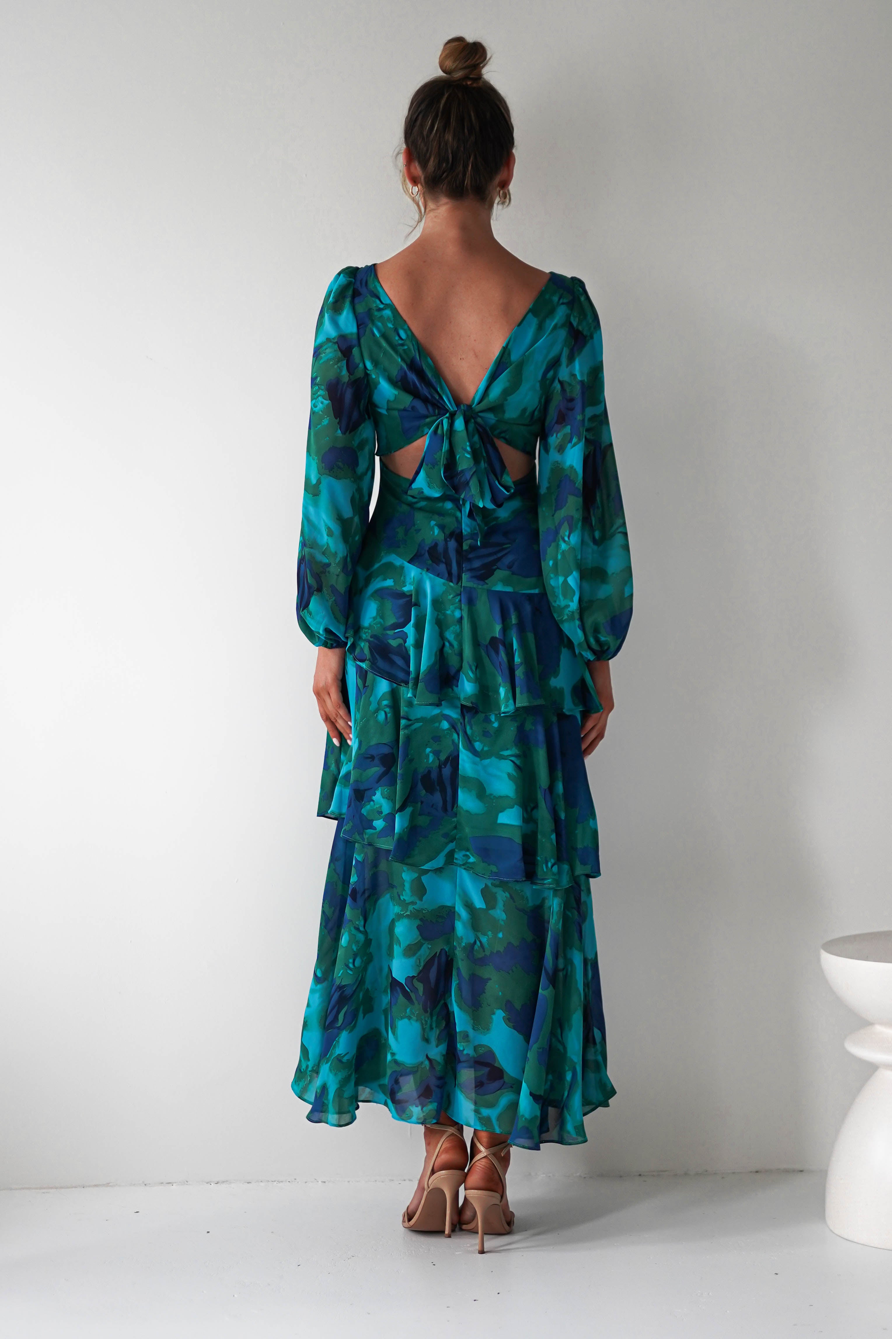 Emerald Whispers Maxi Dress