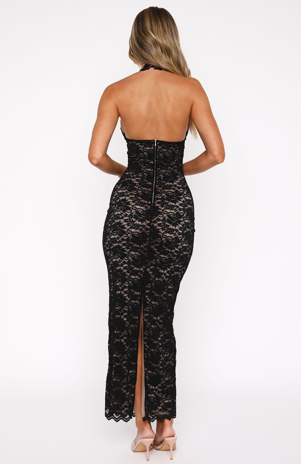 Noir Allure Lace Dress