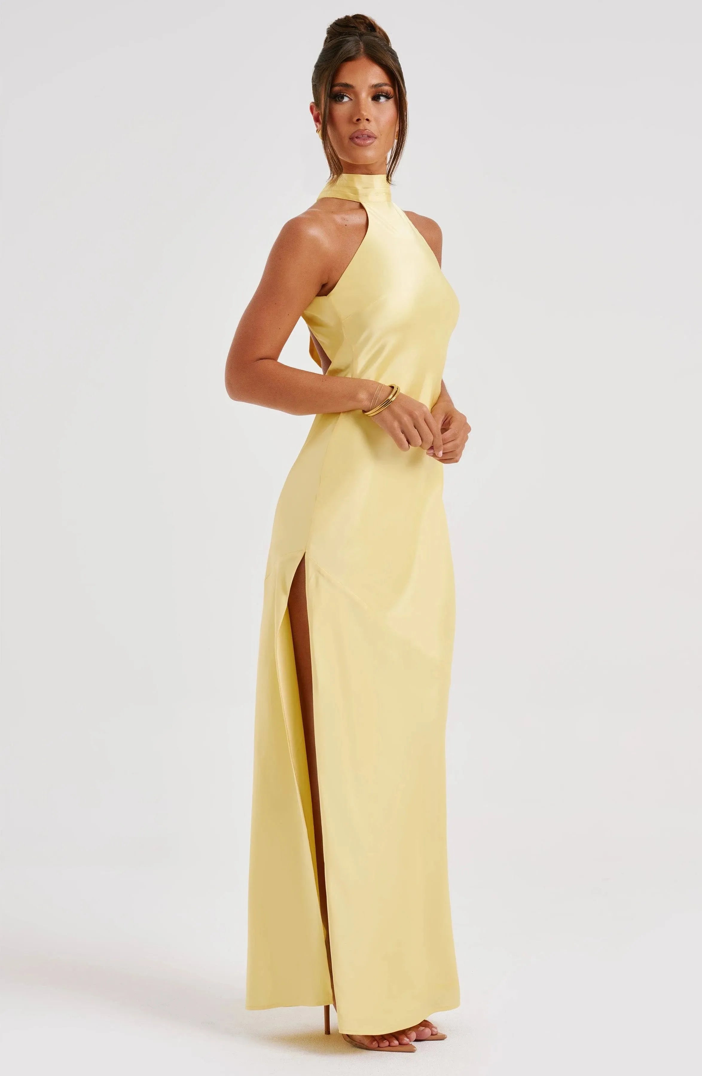 Golden Hour Halter Gown