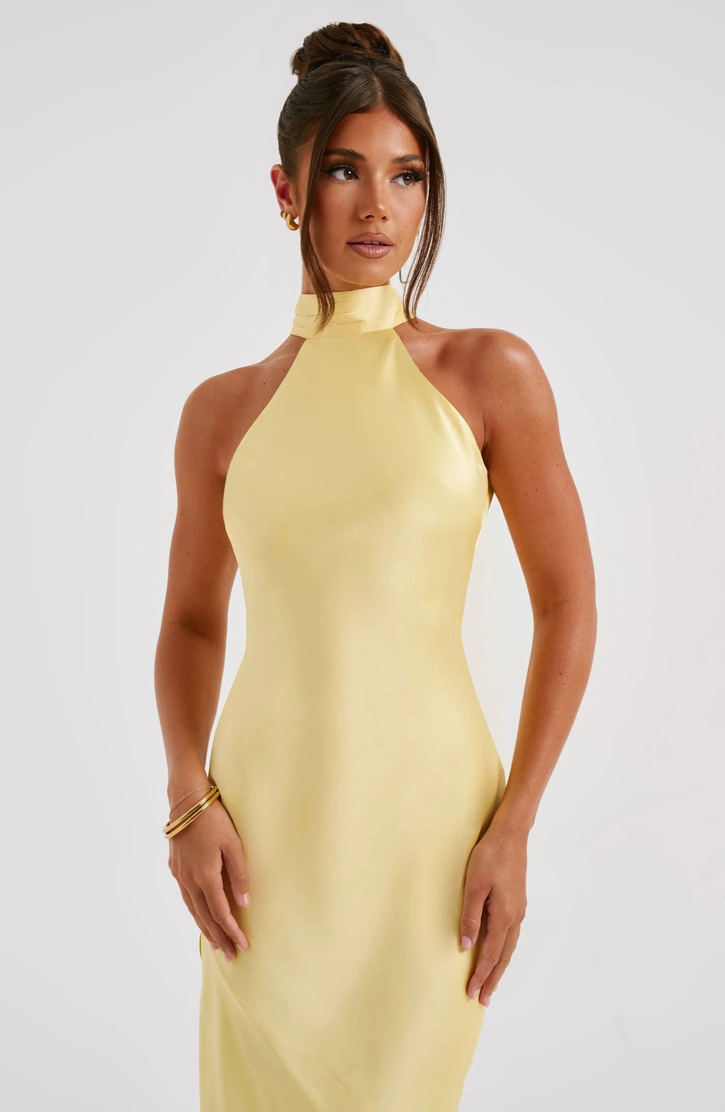 Golden Hour Halter Gown