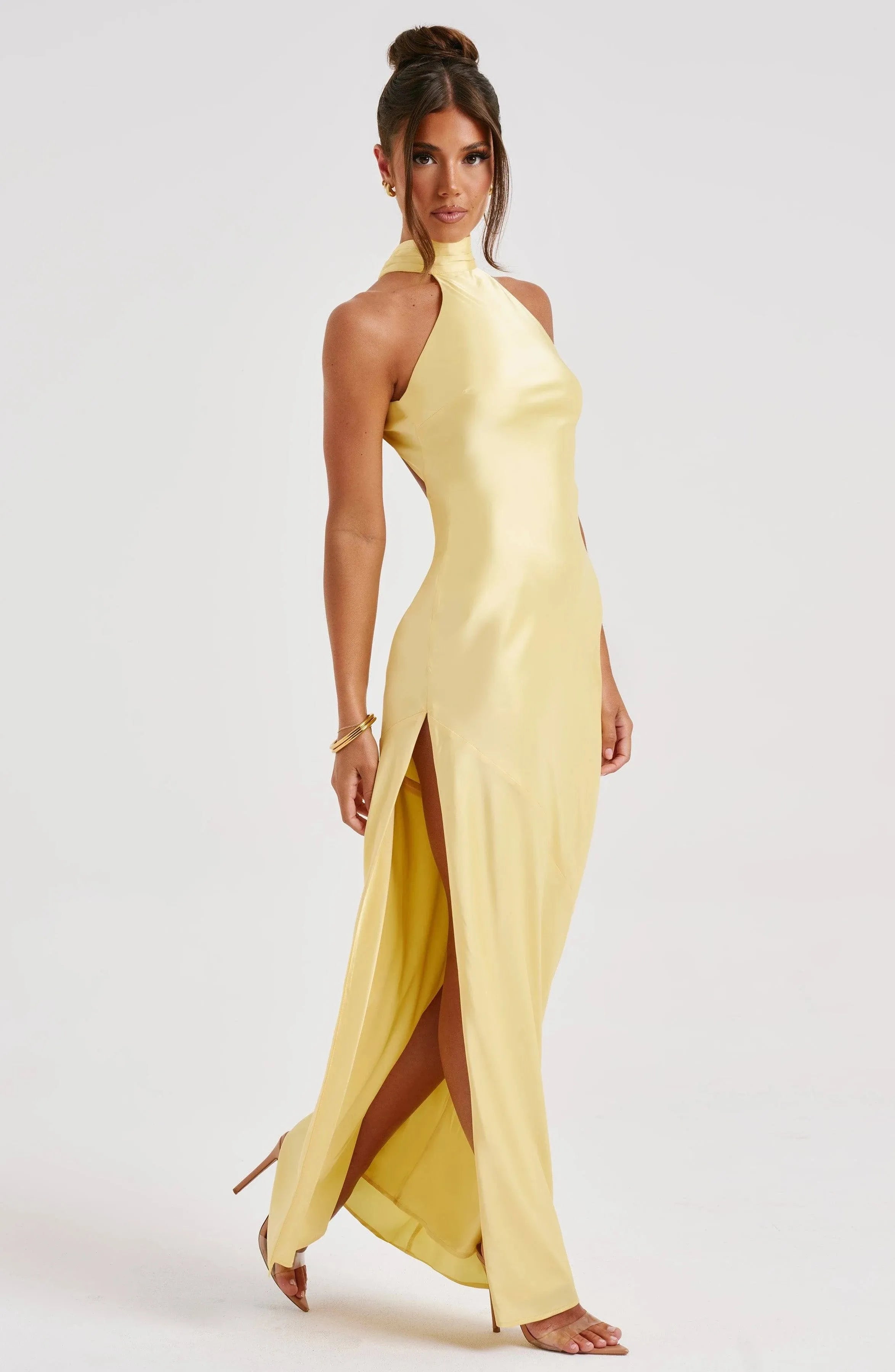Golden Hour Halter Gown