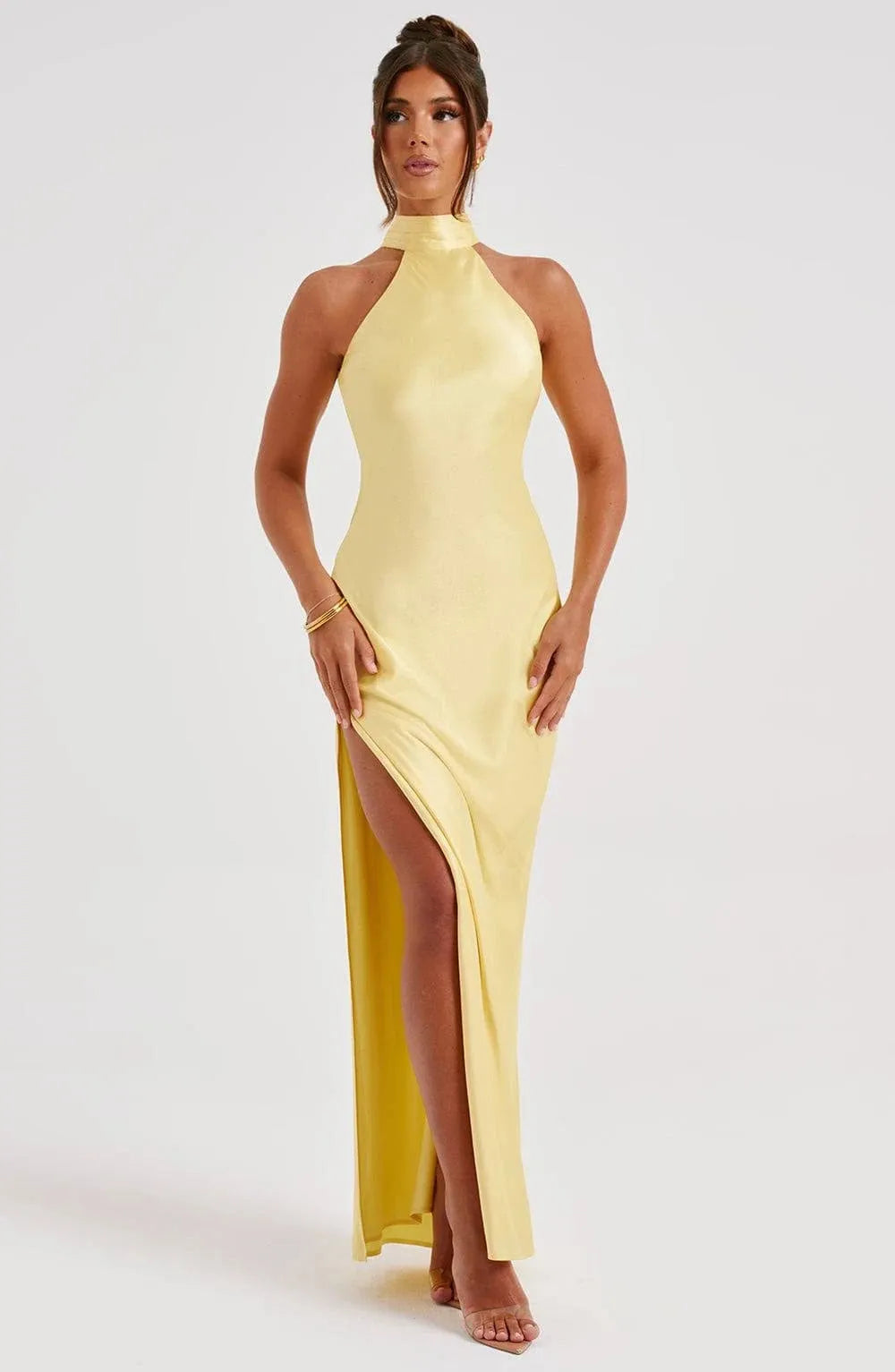 Golden Hour Halter Gown